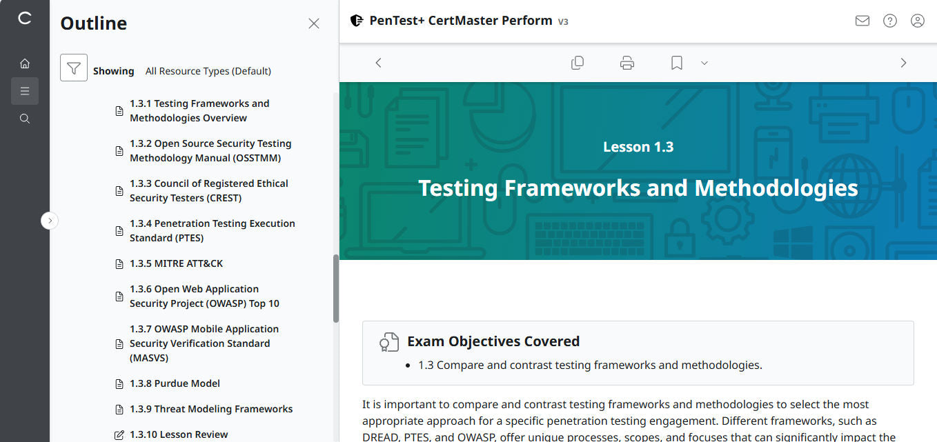🛒Special Offer - CertMaster Perform for PenTest+ PT0-003 (3 Month Access)
