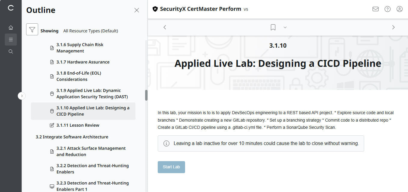 CompTIA CertMaster Perform – SecurityX CASP+ CAS-005 - 3 Months Access