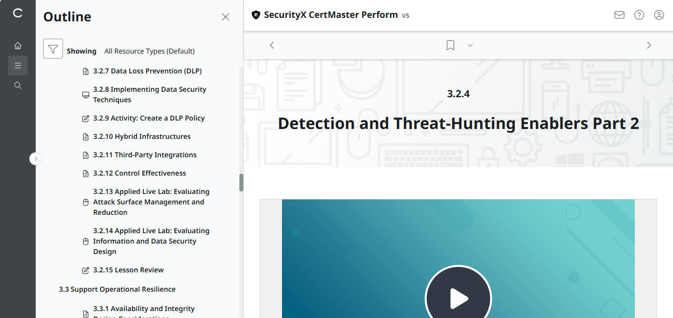 CompTIA CertMaster Perform – SecurityX CASP+ CAS-005 - 3 Months Access