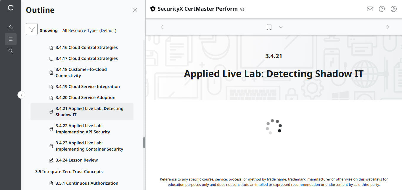 CompTIA CertMaster Perform – SecurityX CASP+ CAS-005 - 3 Months Access