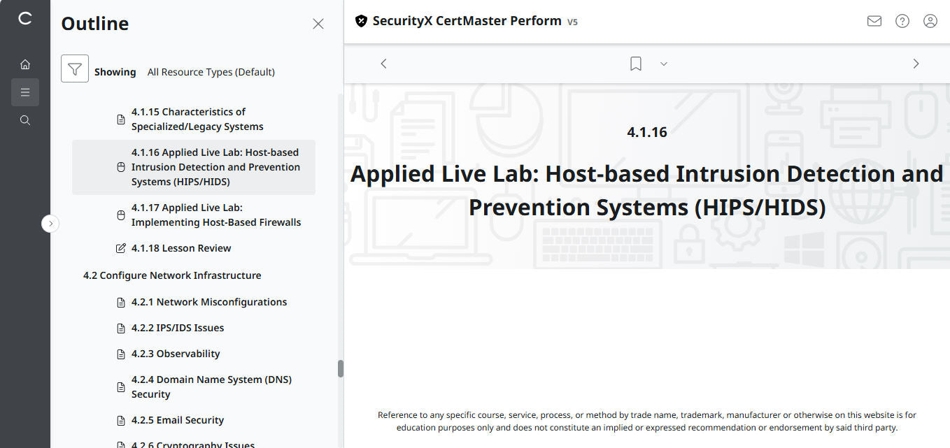 CompTIA CertMaster Perform – SecurityX CASP+ CAS-005 - 3 Months Access