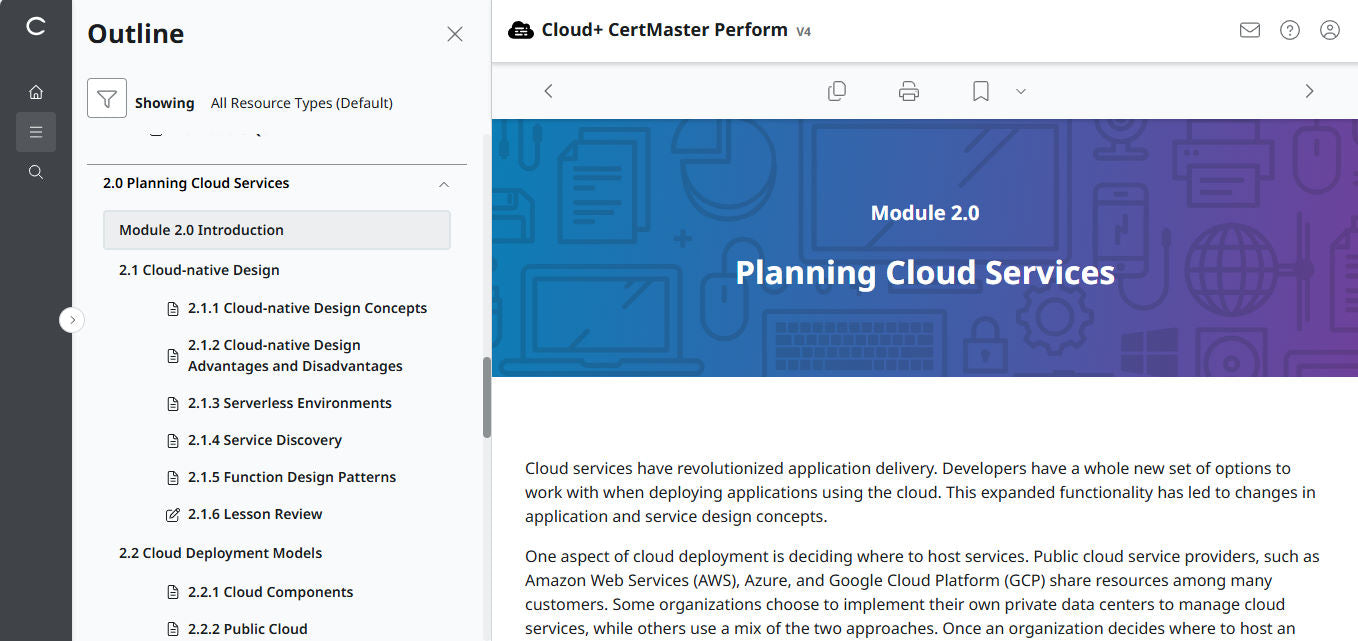 CompTIA Cloud+ CertMaster Perform (CV0-004) – 3ヶ月アクセス (🛒特別オファー)