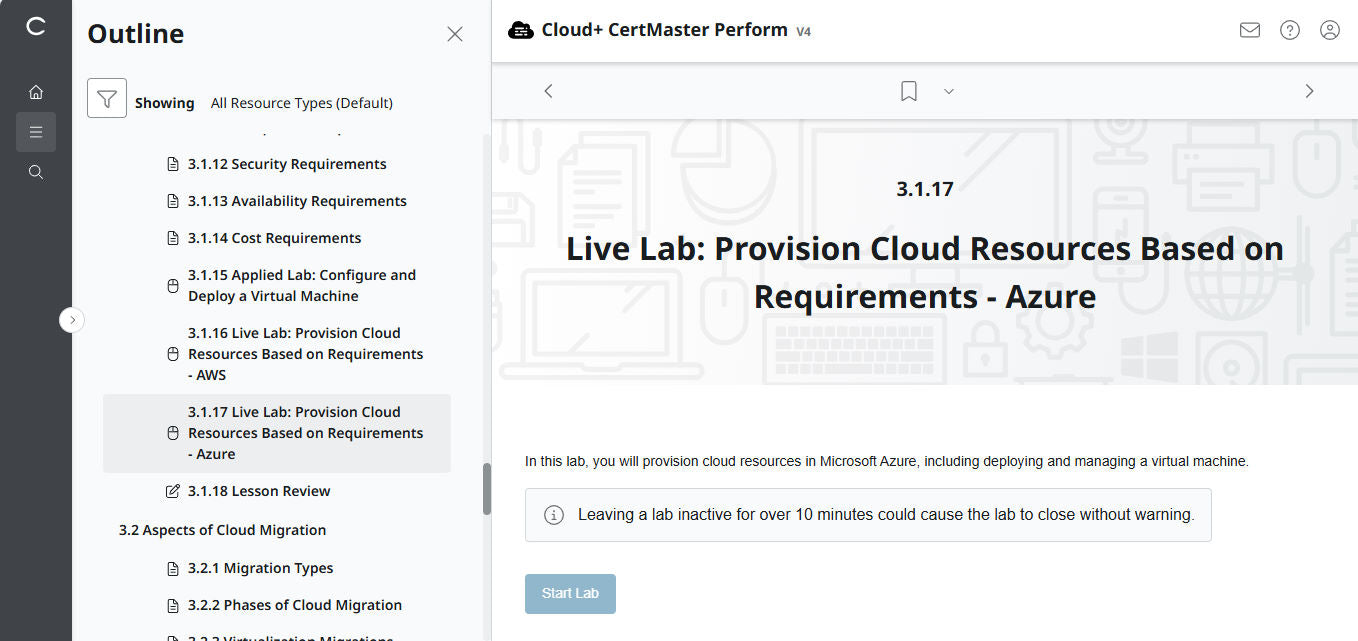 CompTIA Cloud+ CertMaster Perform (CV0-004) – 3ヶ月アクセス (🛒特別オファー)