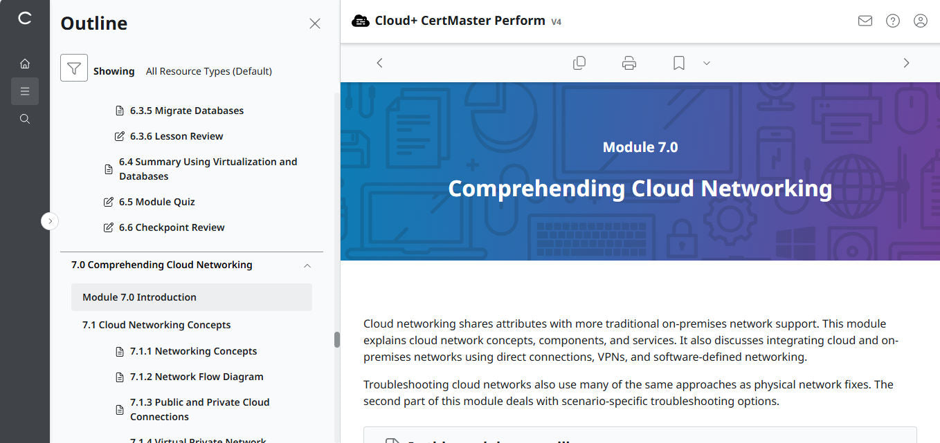 CompTIA Cloud+ CertMaster Perform (CV0-004) – 3ヶ月アクセス (🛒特別オファー)
