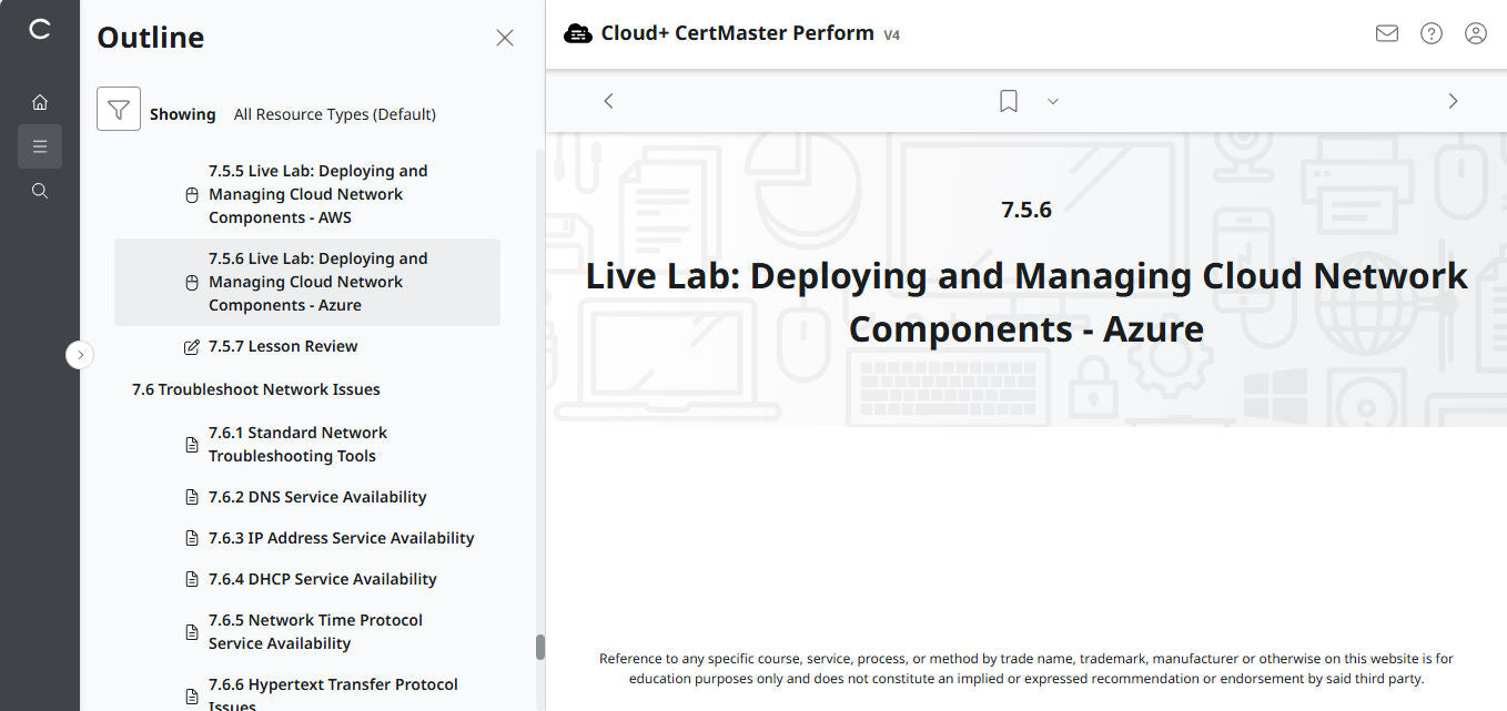 CompTIA Cloud+ CertMaster Perform (CV0-004) – 3ヶ月アクセス (🛒特別オファー)