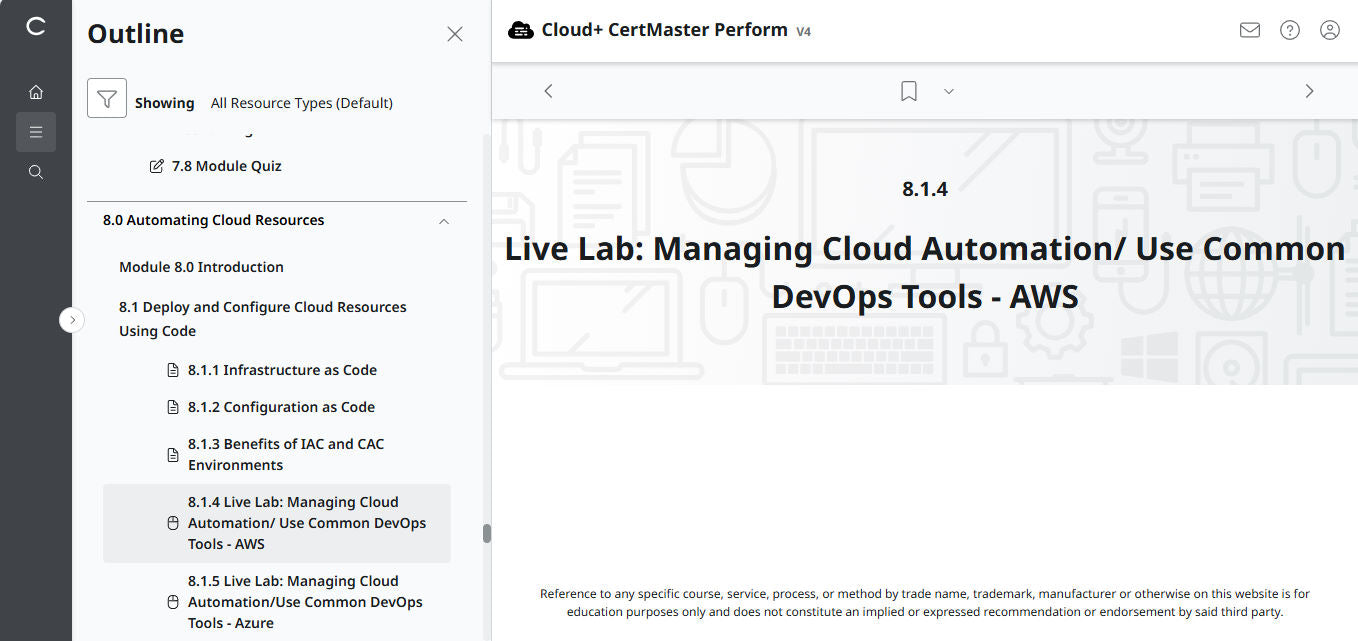 CompTIA Cloud+ CertMaster Perform (CV0-004) – 3ヶ月アクセス (🛒特別オファー)