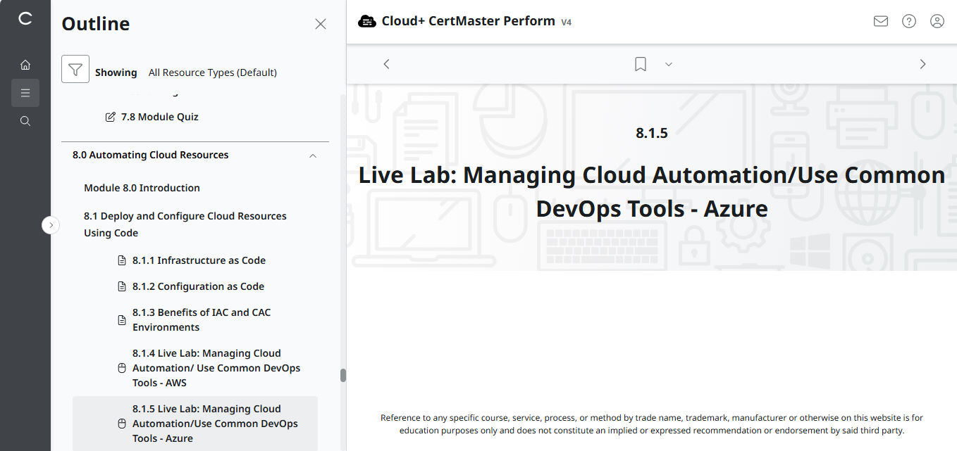 CompTIA Cloud+ CertMaster Perform (CV0-004) – 3ヶ月アクセス (🛒特別オファー)
