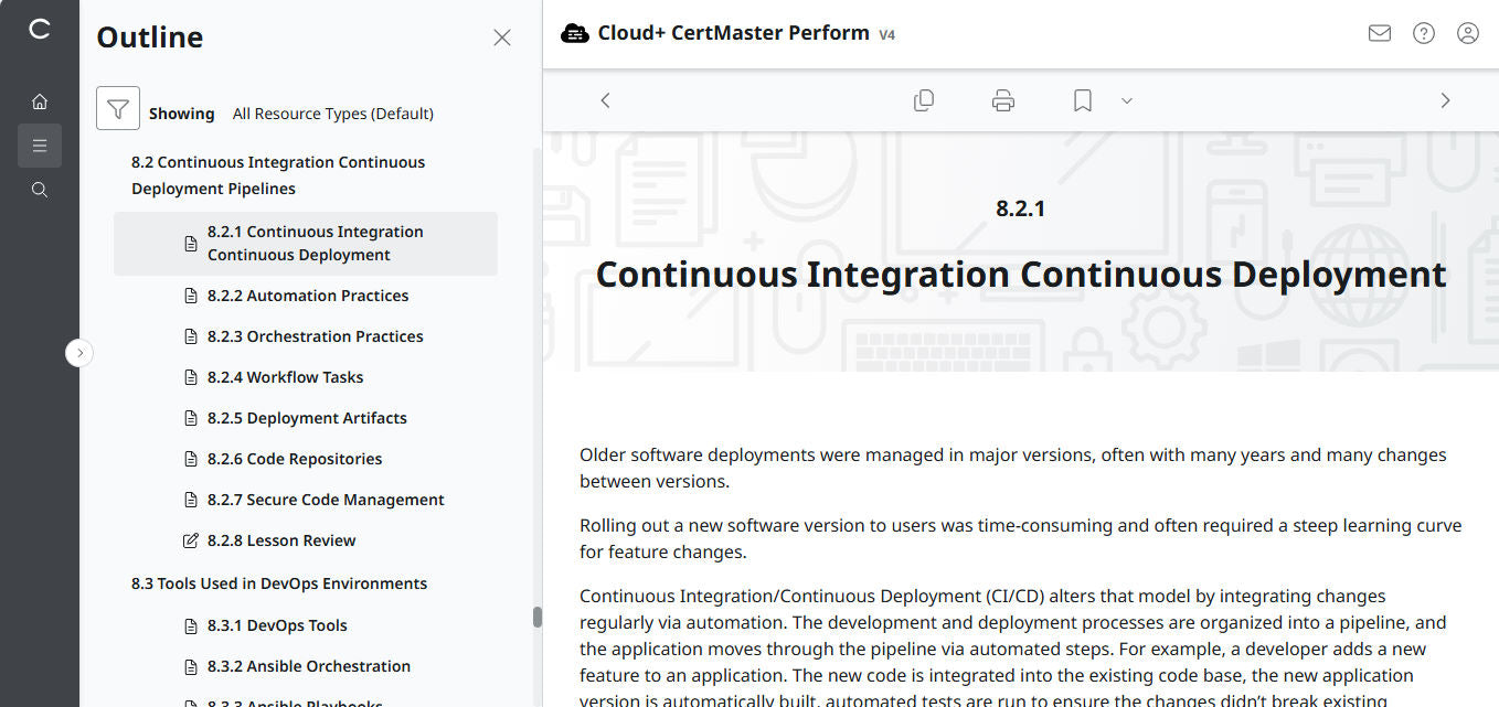 CompTIA Cloud+ CertMaster Perform (CV0-004) – 3ヶ月アクセス (🛒特別オファー)