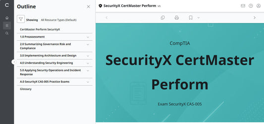CertMaster Perform for CompTIA  SecurityX CASP+ CAS-005 - 3 Months Access